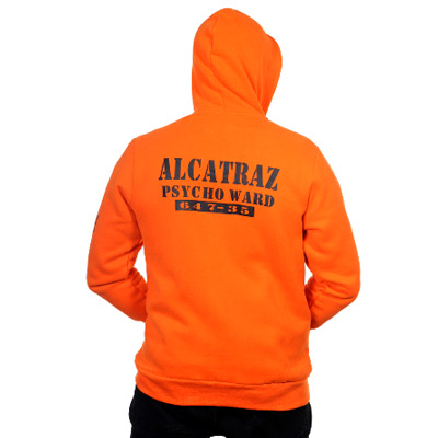 Banned - Alcatraz Kapuzenpullover mit Reißverschluss - Orange